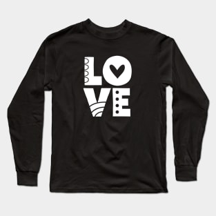 White Love Letters Long Sleeve T-Shirt